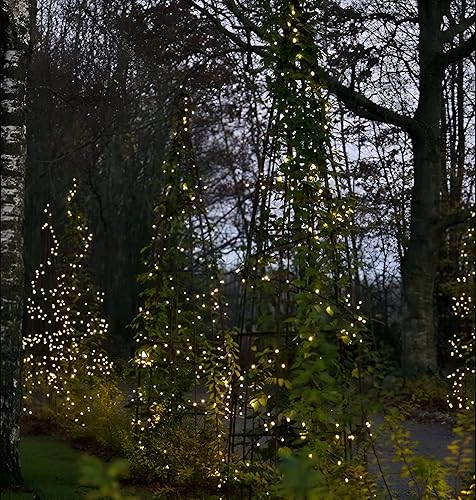 Miniatura 6 de Mini luces cortas de jardín alimentadas por energía solar, impermeable, cadena de jardín al aire libre, cable verde, blanco cálido, 16.4ft, 50 LED,