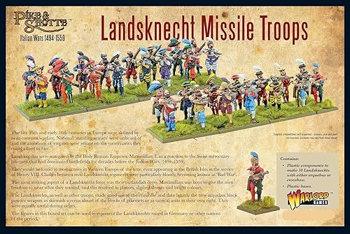 Miniatura 5 de Warlord Games, Pike y Shotthe - tropas de misiles Landsknecht, Wargaming Miniatures É