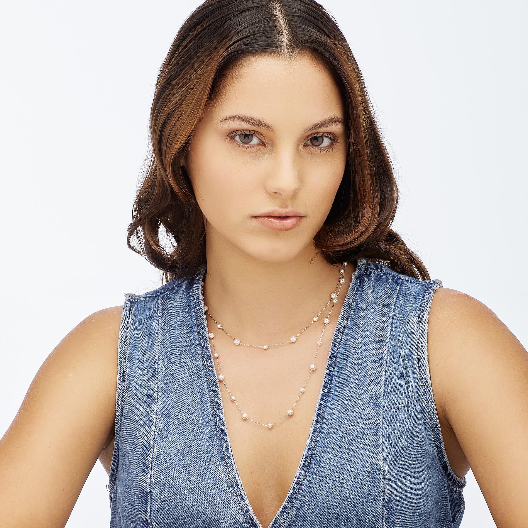 S'Agapõ Collana Donna in Acciaio e Perle | Collezione Wisdom - SWI09