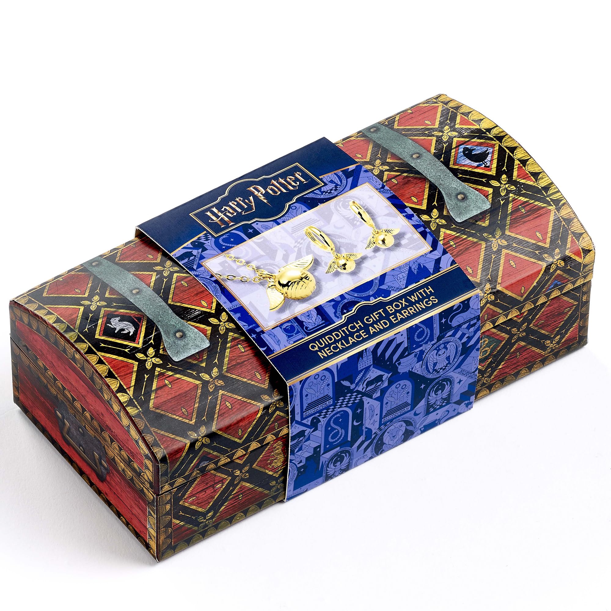 Harry Potter Caja de Regalo Quidditch Unisex Collar Dorado Aleación de Zinc