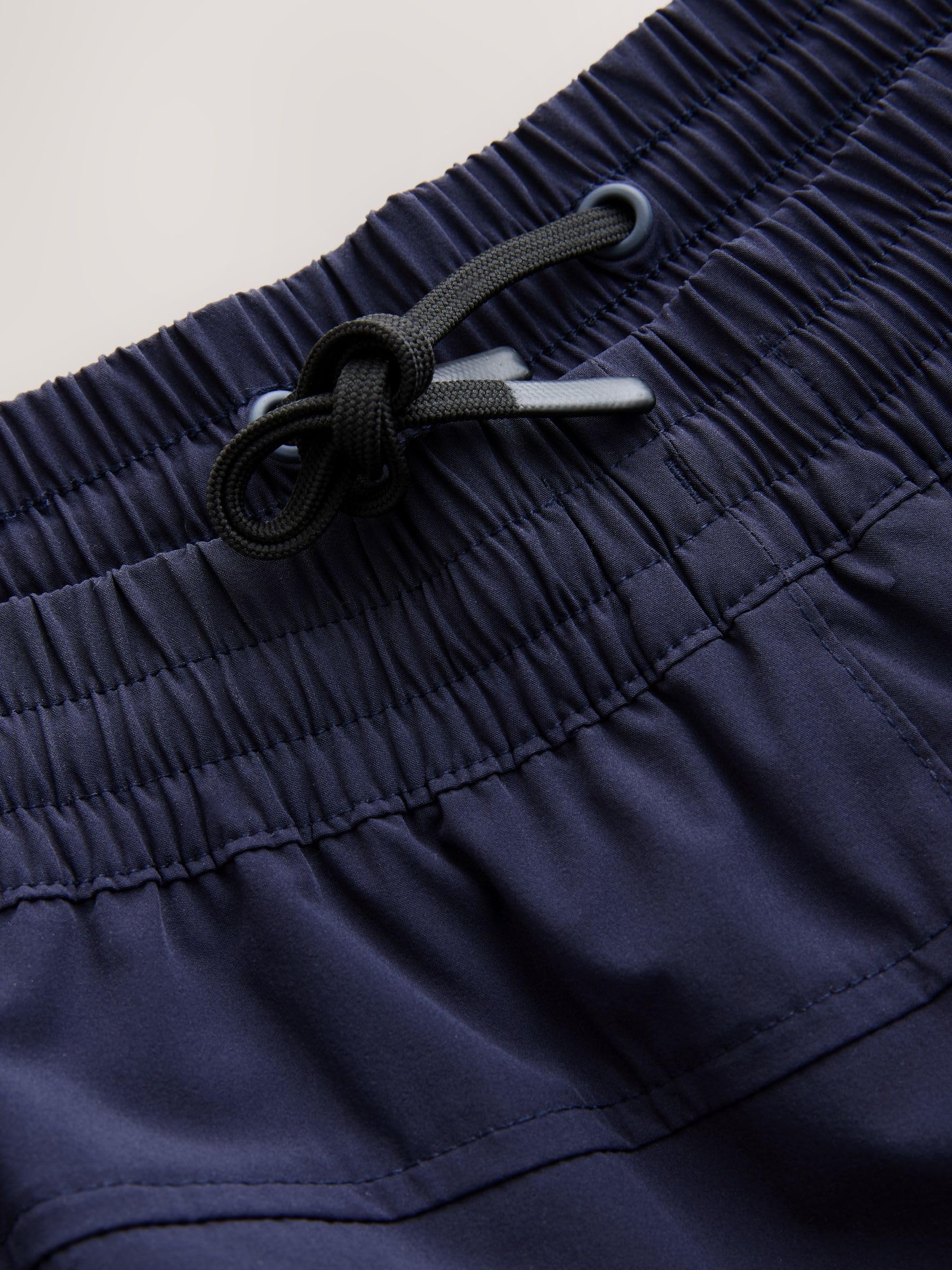NEXT Homme Short de Bain Cargo 8 Pouces | Coupe standard, Taille mi-haute, Cordon de serrage