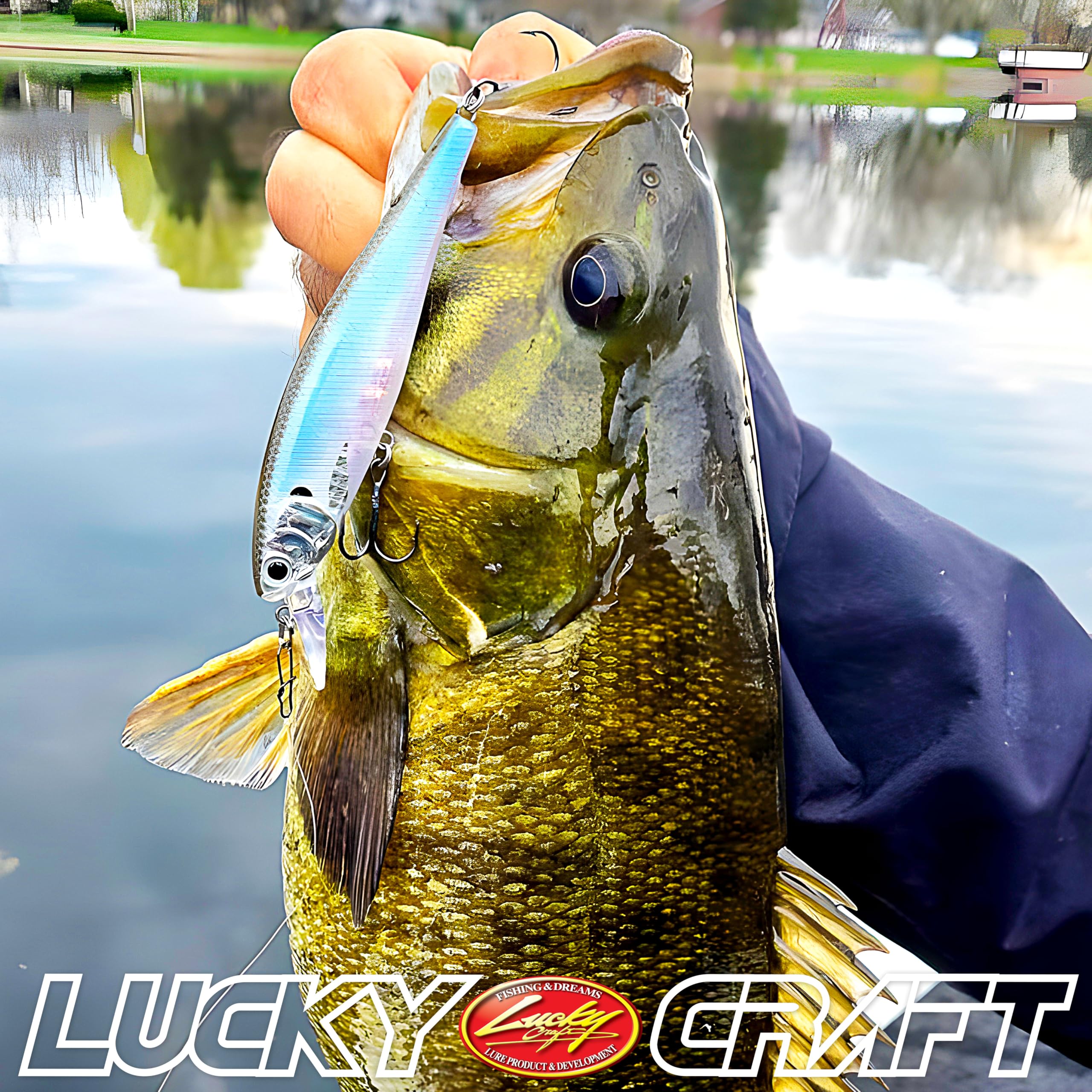 LUCKY CRAFT Pointer 100, 155 Crack Blue, Jerkbait, Tournament- Winning Freshwater Bass Fishing Lure, Suspending Hard Bait with Side-to-Side Action, Built-in Rattle, and Weight Transfer System : Sports & Outdoors