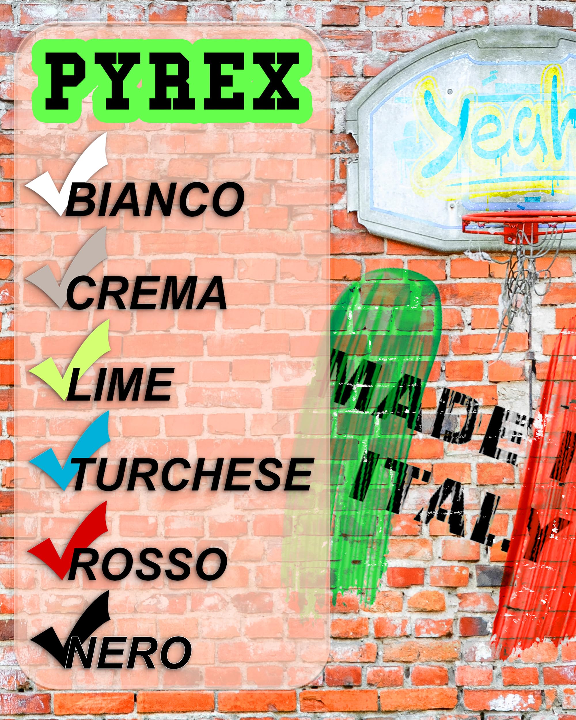 PYREX ORIGINAL - Felpa Girocollo da Uomo in Cotone, Polsini Elasticizzati, Logo Frontale - Art.45102