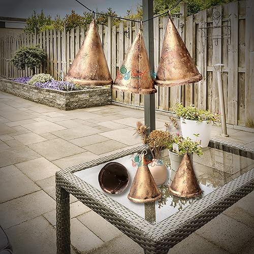 Miniatura 23 de Campanas de cascabel rústico vintage chic de ritmo musical de trineo polar, meditación, trabajo artesanal, recuerdos de fiesta, campanas de vaca