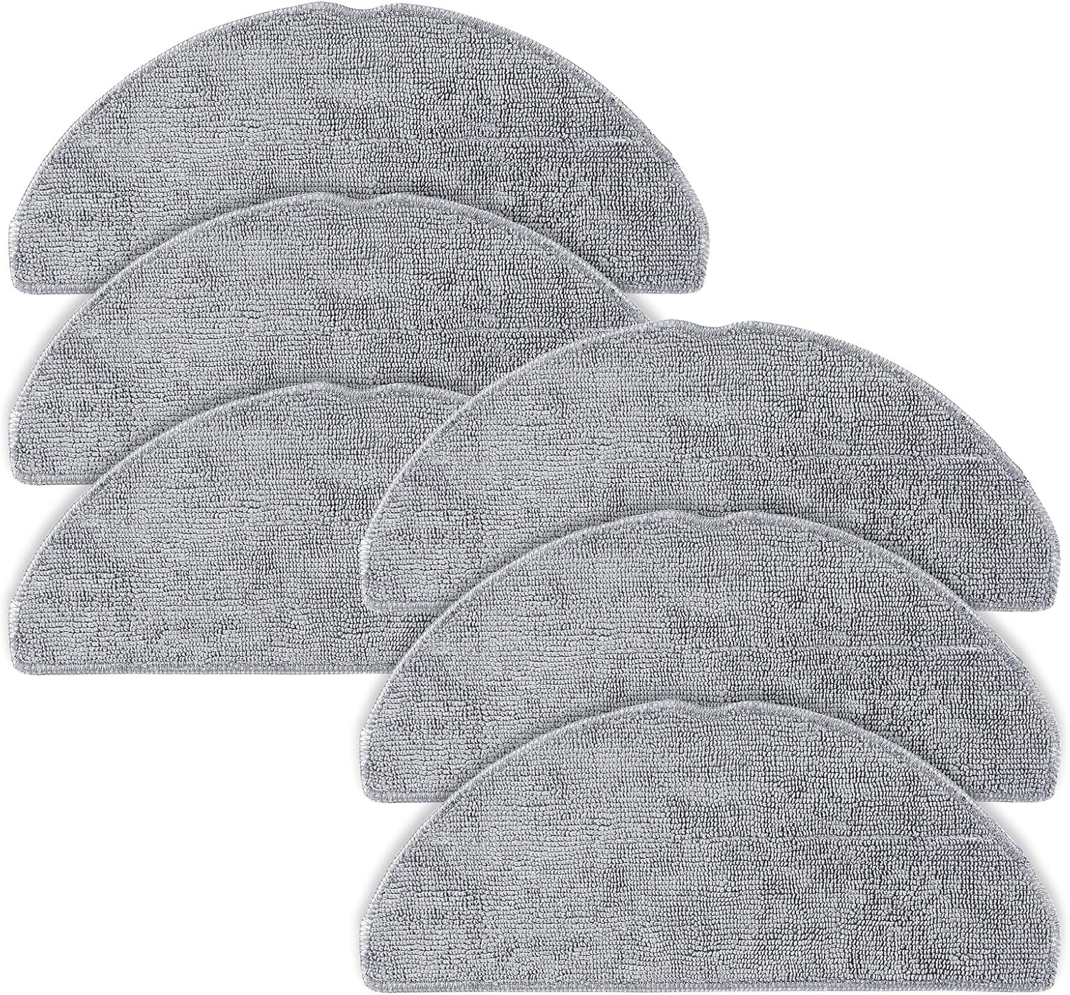 6 Pack Mop Pads for roborock Q7 M5/M5+, Q7 L5/L5+ Robot Vacuum Cleaner | Not for Q7, Q7 MAX, Reusable Mop Cloths & Ultra Absorbent Microfiber Pads Replacement Parts - Accessories Kit