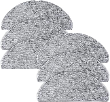 6 Pack Mop Pads for roborock Q7 M5/M5+, Q7 L5/L5+ Robot Vacuum Cleaner | Not for Q7, Q7 MAX, Reusable Mop Cloths & Ultra Absorbent Microfiber Pads Replacement Parts - Accessories Kit