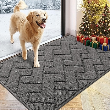 Hicorfe Non-Slip Indoor Doormat - Grey