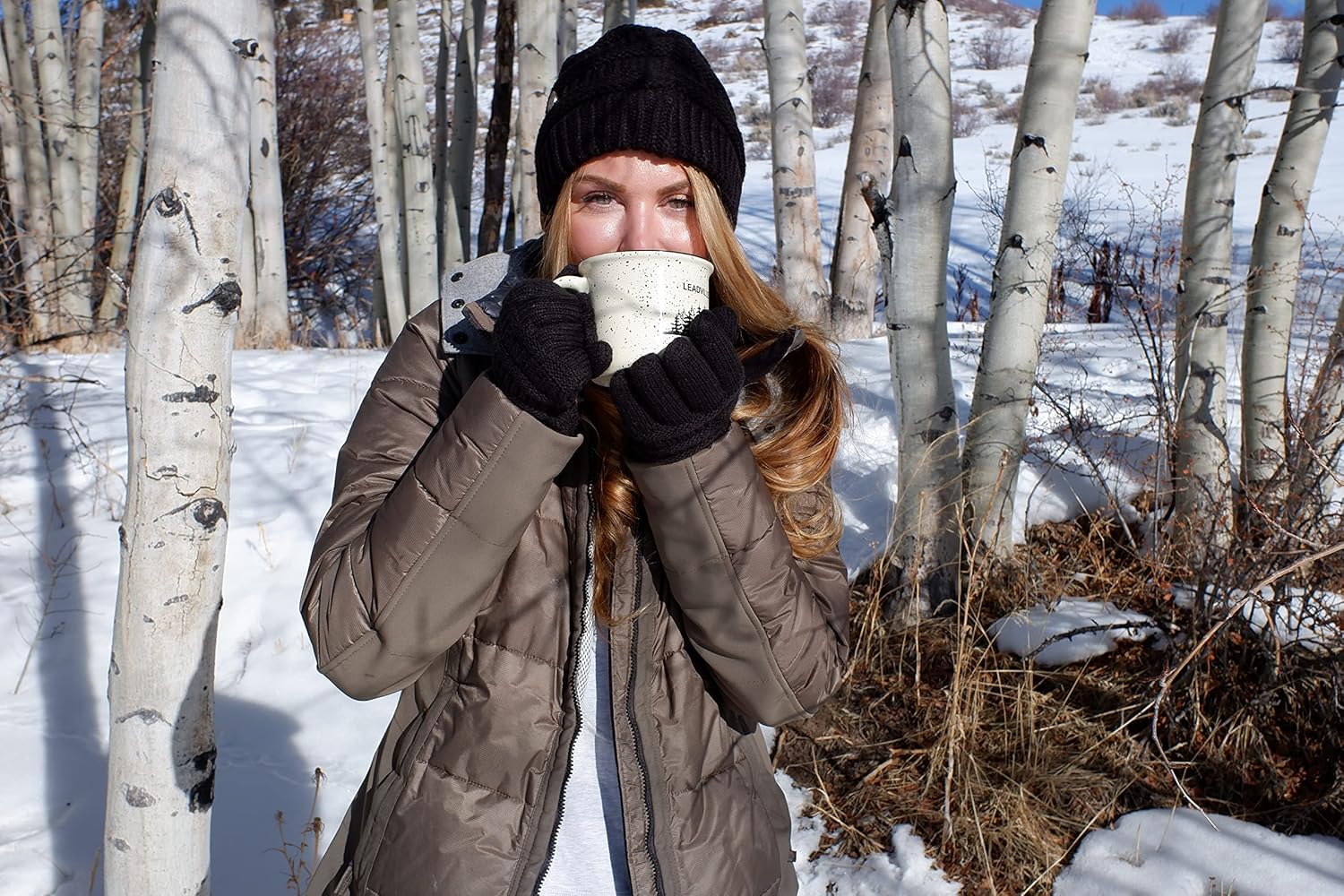 Funky Junque Hat Scarf Glove Set for Women – Matching Winter Set with Ribbed Knit Beanie, Infinity Scarf & Cozy Gloves - Image 5