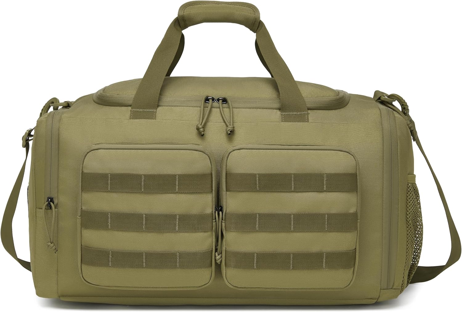 Wotony Tactical Duffle Bag for Men, Duffle Bag for Gym, Travel - Military Weekender Workout Molle Bag (Khaki, 35L)