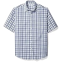 Amazon Essentials Camicia in Popeline a Maniche Corte Regular Fit Uomo