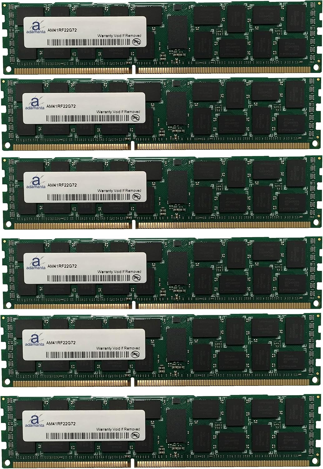 Adamanta 96GB (6x16GB) Server Memory Upgrade for Dell PowerEdge T420 DDR3 1333Mhz PC3-10600 ECC Registered 2Rx4 CL9 1.35v