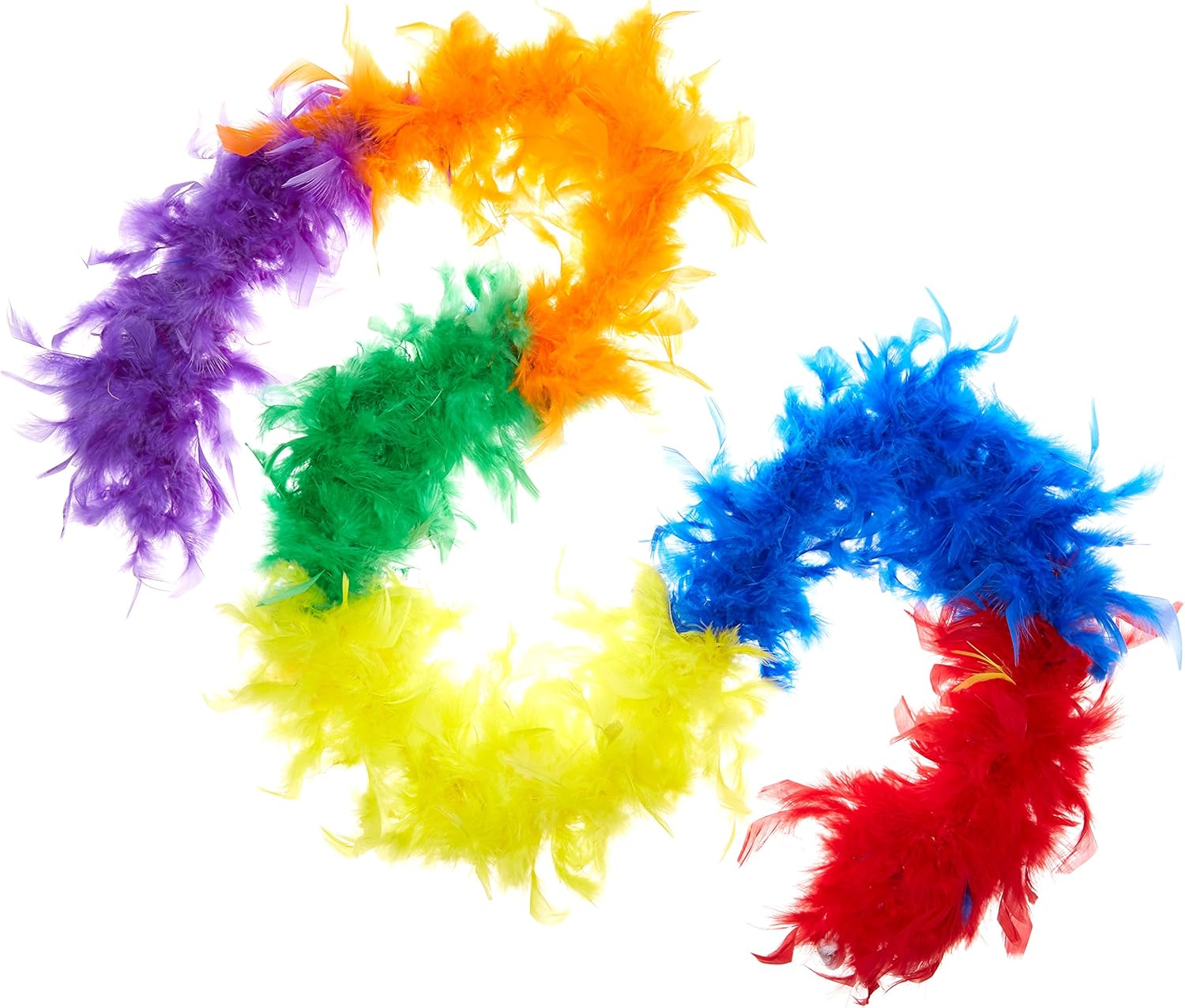 Rubies Adult Rainbow Feather Boa