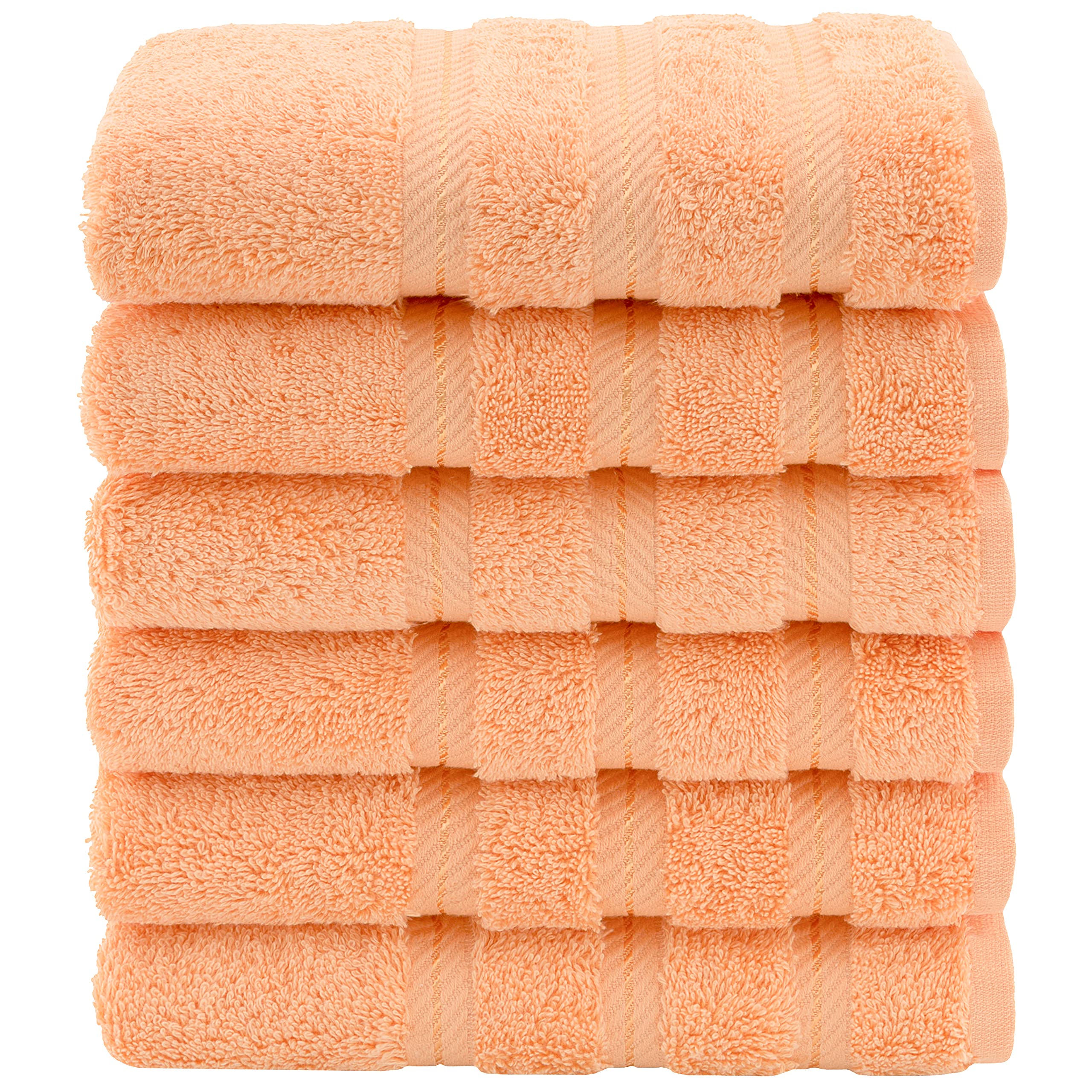American Soft Linen Hand Towel Set Worth [$39.99] Malibu Peach