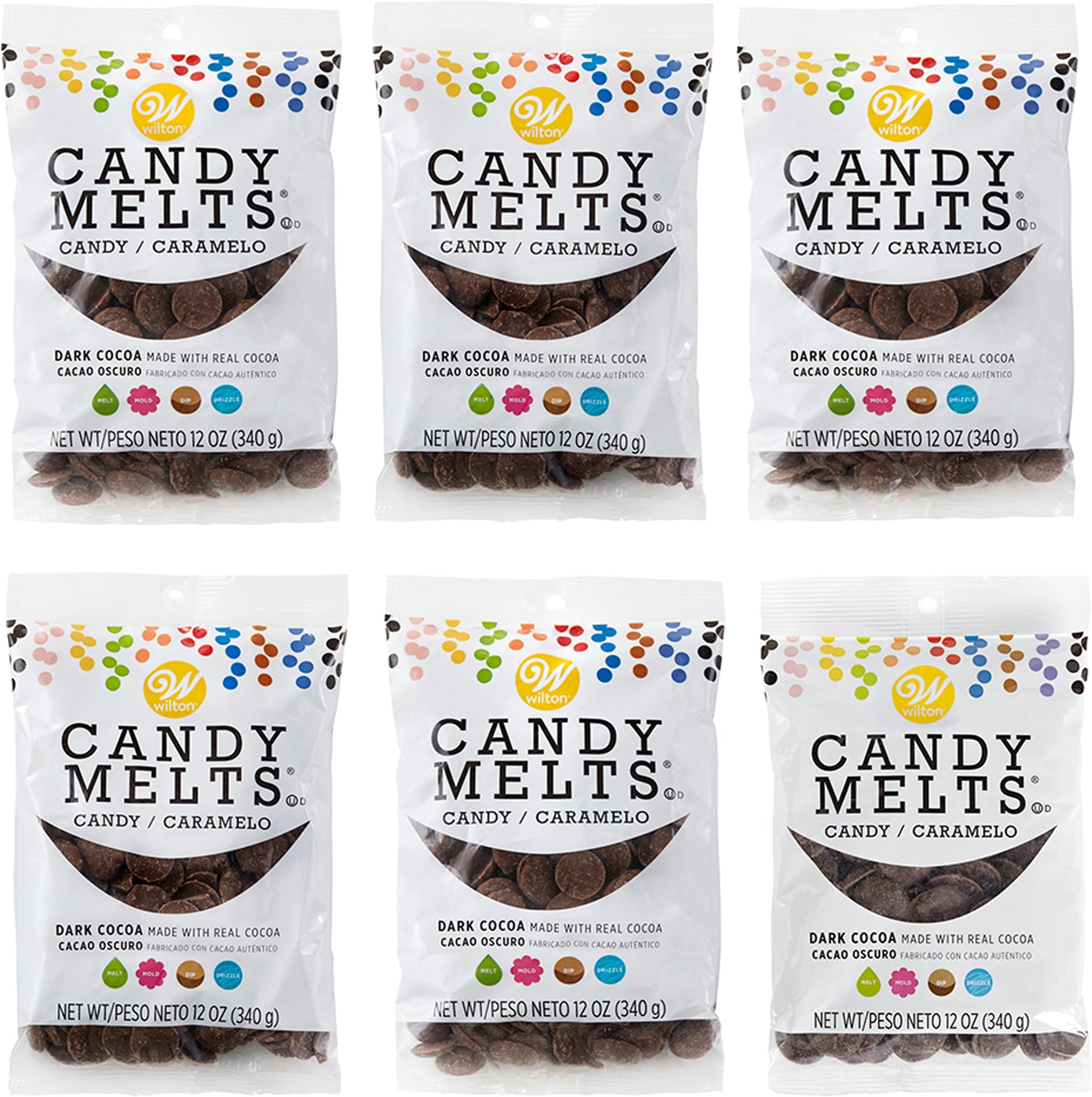 Wilton12 oz. Dark Cocoa Candy Melts Candy, 6-Count