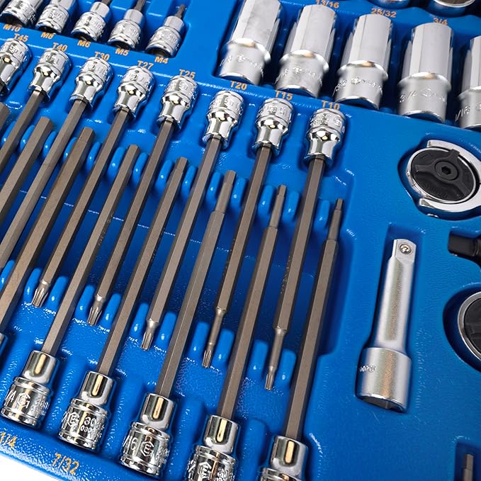 Genius Tools Set de Herramientas 90 Piezas 3/8" Dr. SAE MS-090S miniatura 4