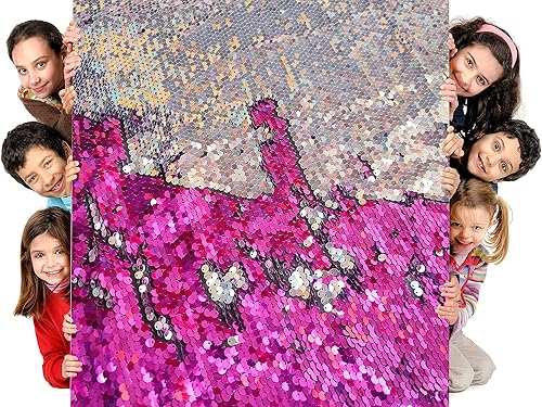 Tela sensorial de lentejuelas de pared para niños, 5 yardas de 0.2 pulgadas, tela de grafiti sensorial de lentejuelas grandes para niños pequeños,