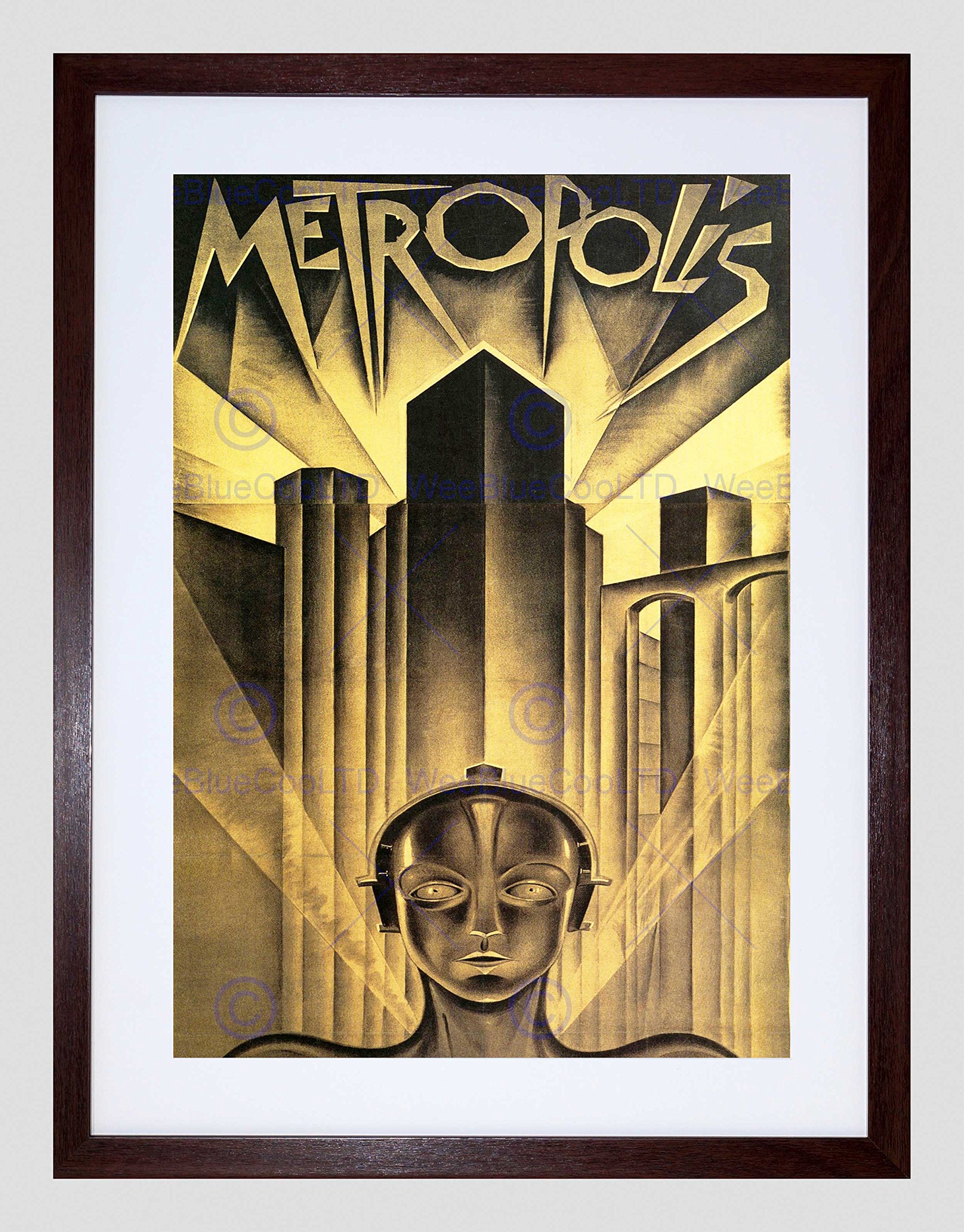 Wee Blue Coo Movie Film Metropolis Sci Fi Drama Dystopia Utopia Lang Framed Wall Art Print
