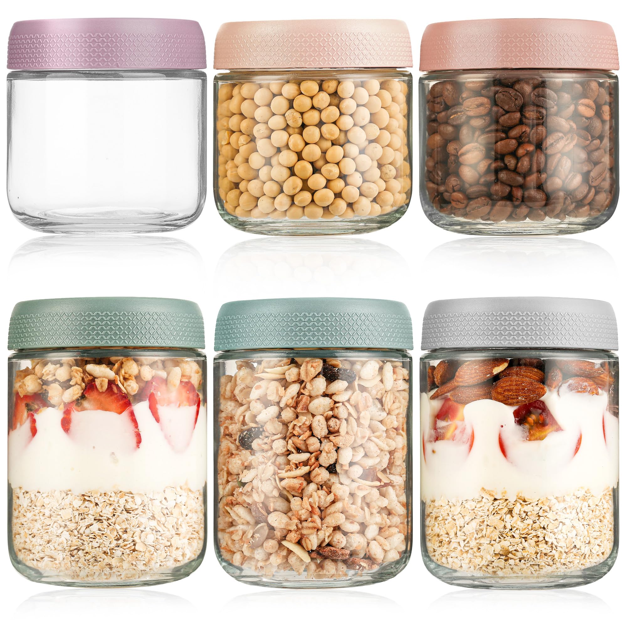 6 Barattoli Per Conserve 500 Ml - Vetro Ermetico Per Marmellate, Sottoli, Fermentazione - Foto 3