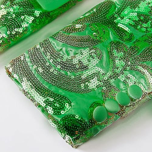 Miniatura 6 de Chaqueta de esmoquin de lentejuelas brillantes para hombre, con un botón, para cena, graduación, fiesta, boda