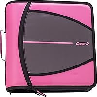 Vista 12 de Case-it Mighty Zip Tab - Carpeta escolar con cremallera, junta tórica de 3", capacidad para 600 hojas, carpeta expansible de 5 asignaturas