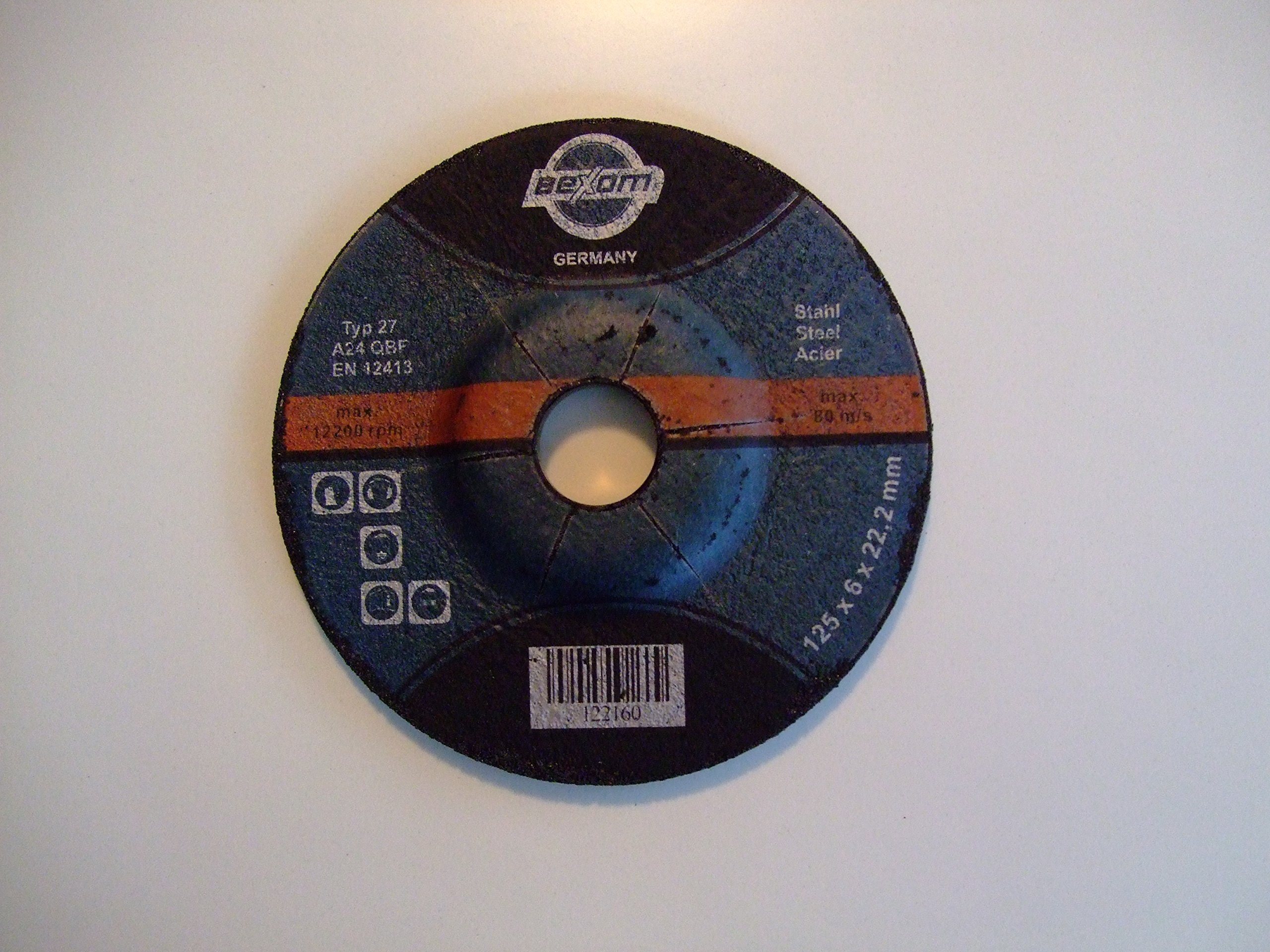 Olbrich-Industriebedarf Lot de 50 disques à ébarber 125 x 6 mm pour acier, métal, fer