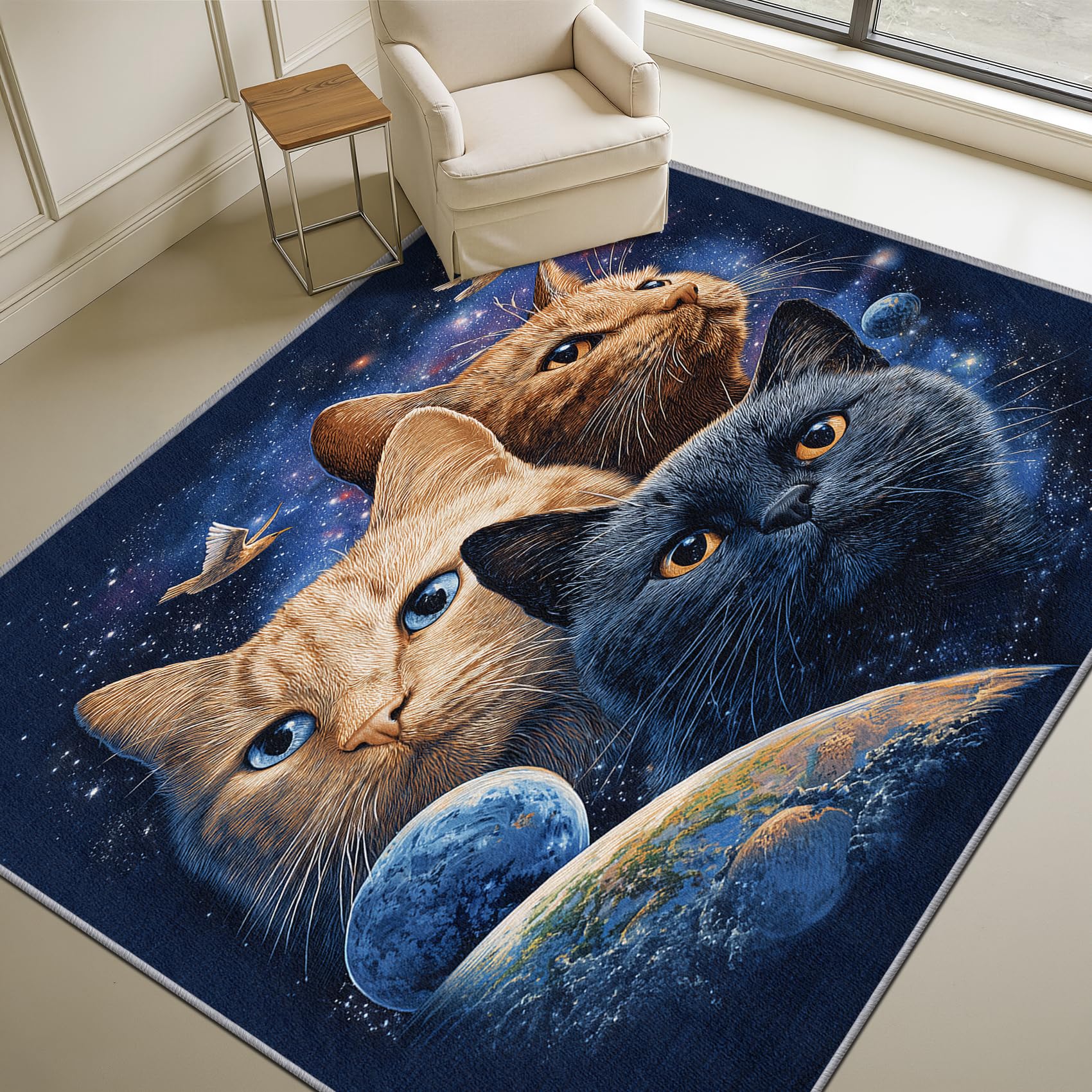 Mistela Katze Teppich 140x200 cm Tiermotiv