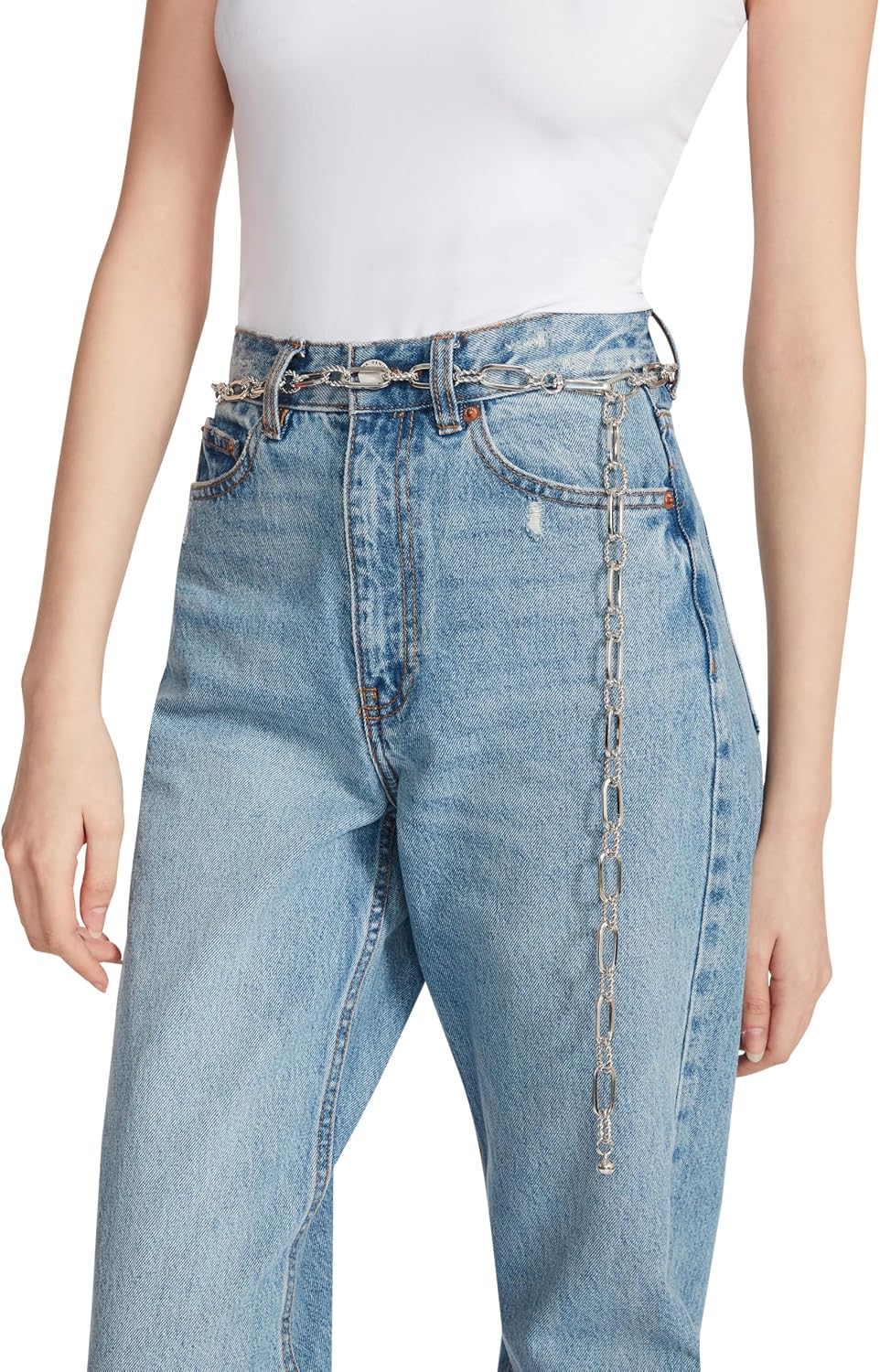 Steve Madden Women's Dreaming Chain Belt