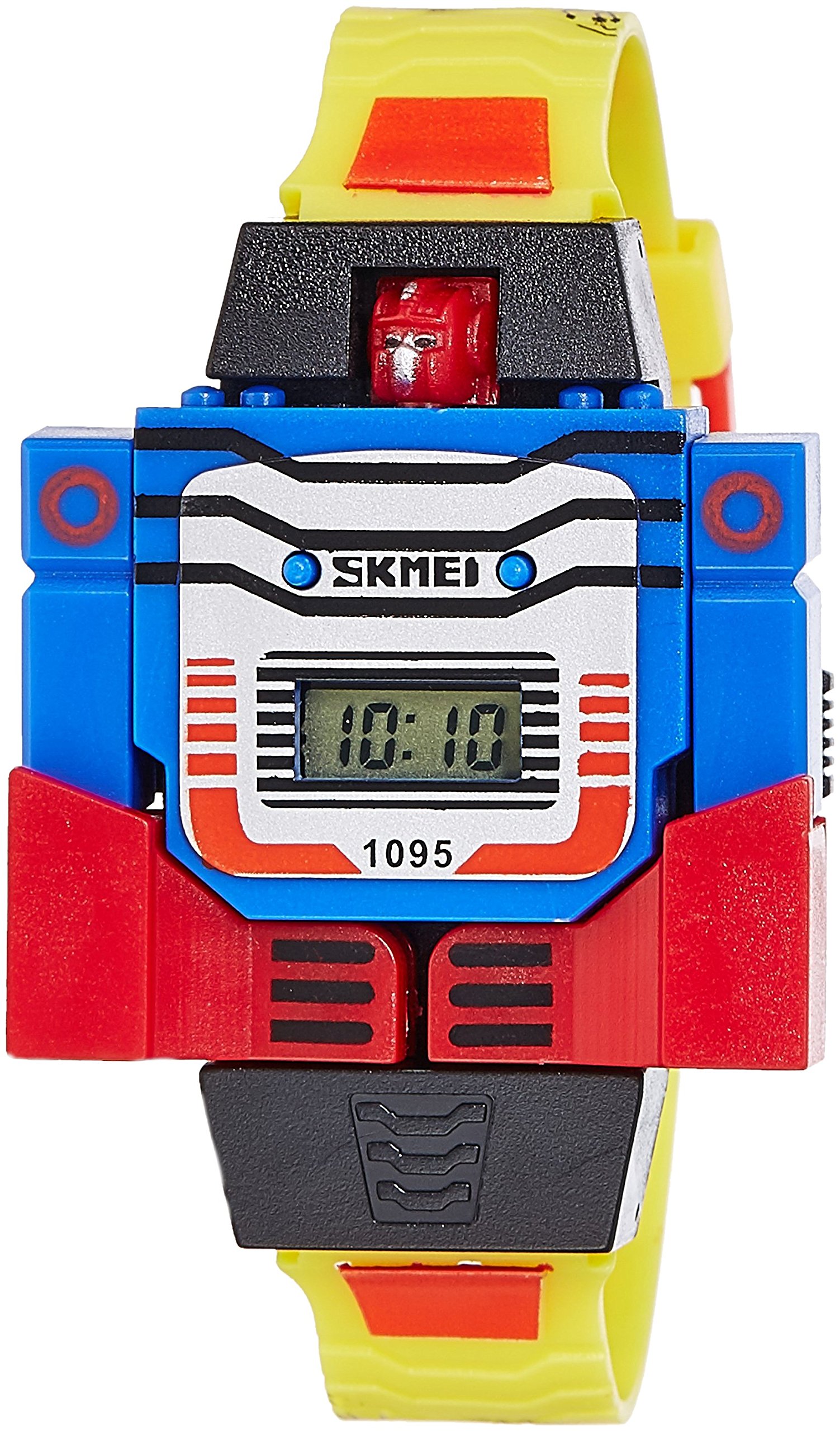 Skmei Girls Silicone Digital Multi-Colour Dial Watch - 1095Yr, Band Color:Yellow (B01EHL2QG8) Amazon Price History, Amazon Price Tracker