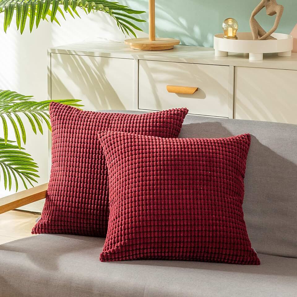 maroon pillow