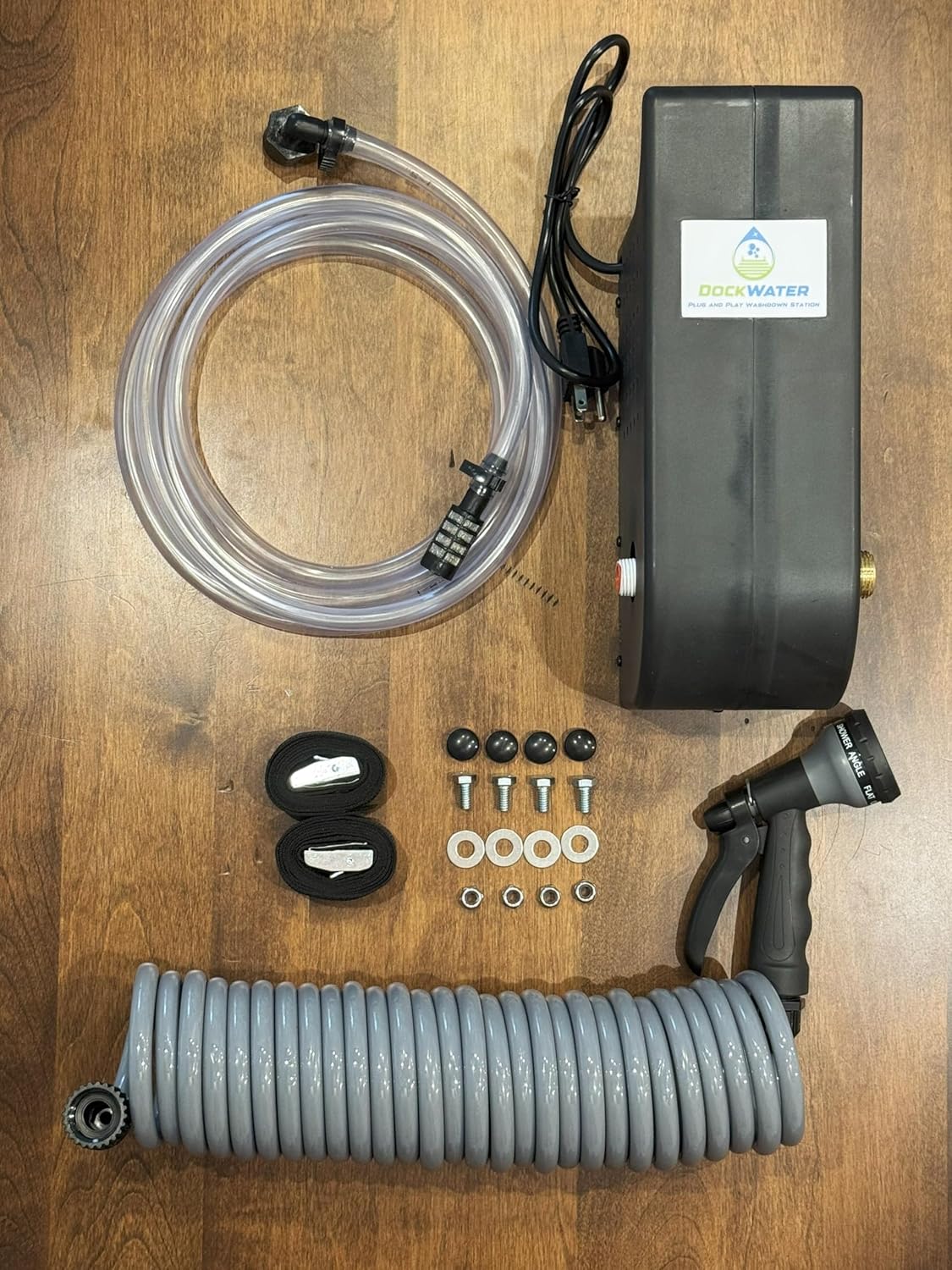 Plug and Play Washdown Station, Boat Washdown System, Dock-Mounted