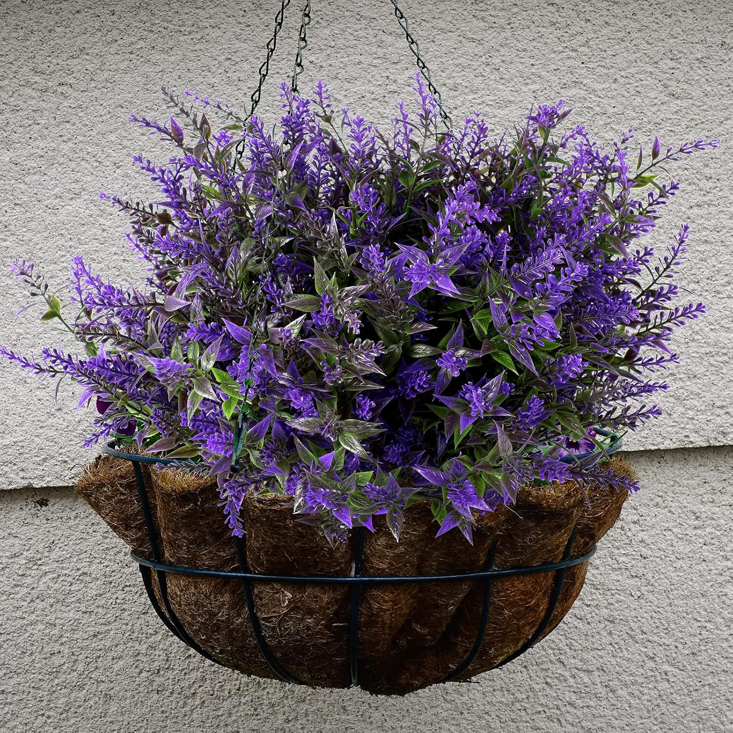 WILLBOND 12 Pcs Outdoor Artificial Lavender Flowers Bouquets Decorative Faux Lavender Flower Artificial Plastic Plants Indoor and Outdoor for Home Bedroom - Image 4
