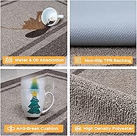 Vista 3 de Alfombras de cocina de 24 x 36 pulgadas, antideslizantes, lavables a máquina, tapetes absorbentes y cómodos para cocina, fregadero, lavandería