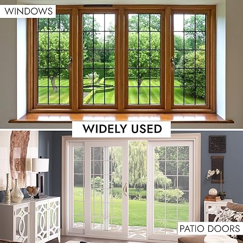 Miniatura 5 de NU-SET Cerradura  Cerradura deslizante resistente a manipulaciones  Cerradura de ventana de doble tornillo hexagonal para seguridad de ventana