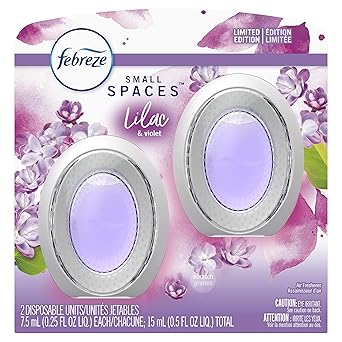 Febreze Small Spaces Air Freshener, Lilac & Violet, 2 Ct