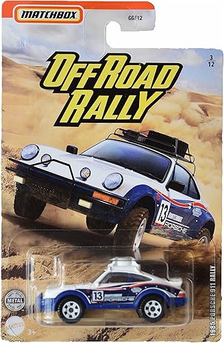 Matchbox 1985 Porsche 911 Rally AzulBlanco Off Road Rally Series 312