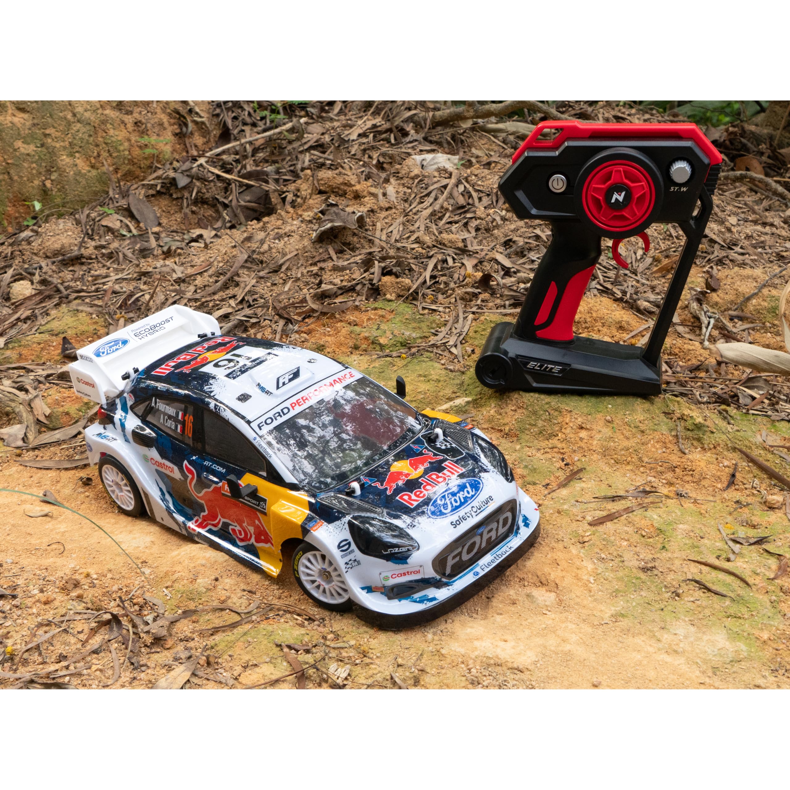 Nikko Elite Ford Puma Hybrid Rally WRC 2024 – Voiture Télécommandée 1:14 – 24 km/h – Recharge USB-C – Suspension Métal – Télécommande 40 Canaux – Dès 8 Ans