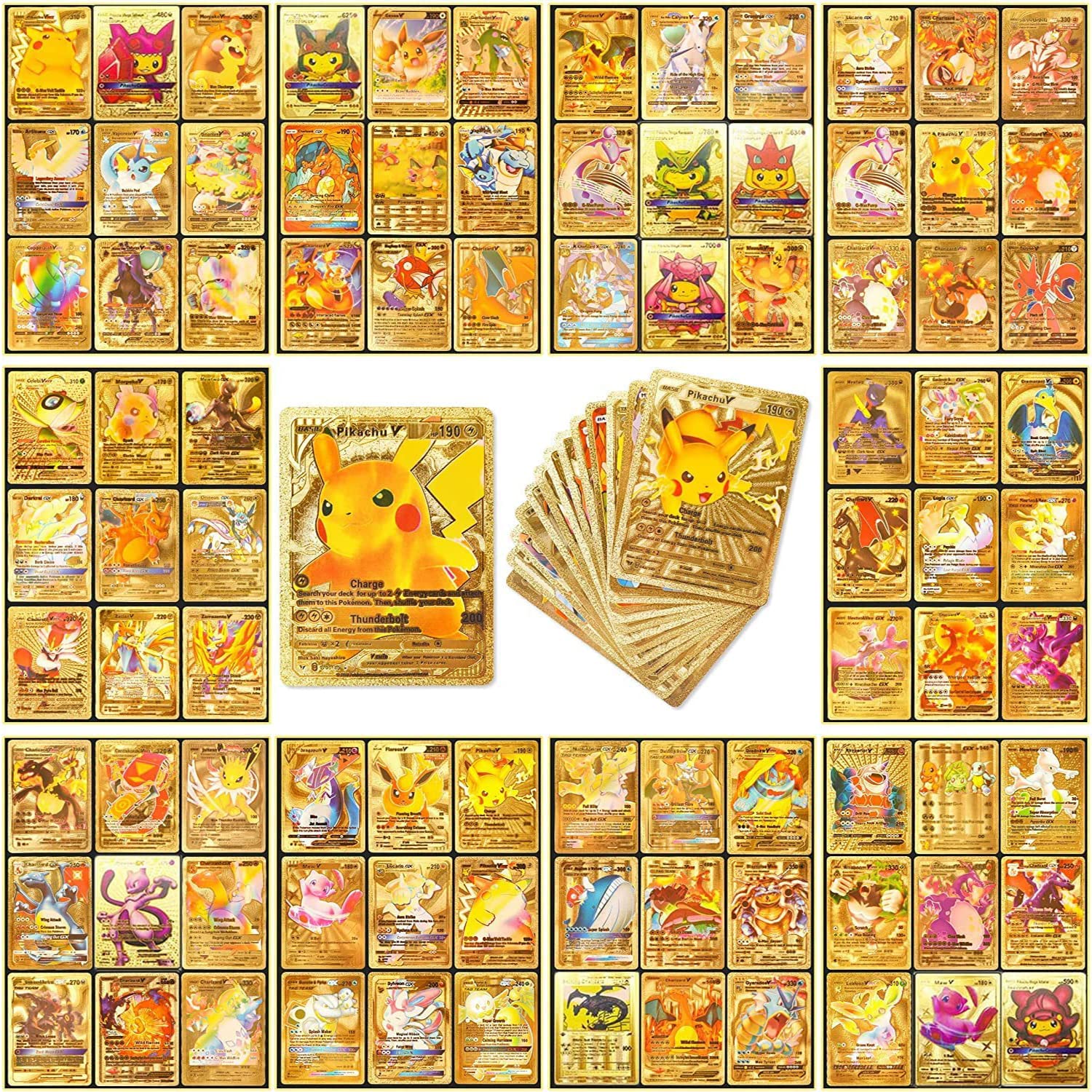 pokemon gold foil card deck Mewtwo & Mew impulse bought my first gold