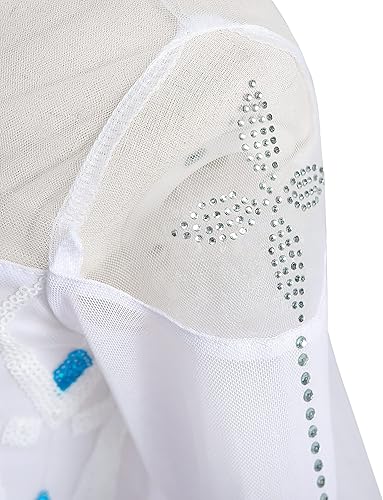 Miniatura 6 de Aoiviss Vestidos de Frozen para niñas, disfraz de princesa Elsa, Halloween, carnaval, cosplay, vestido de fiesta de cumpleaños de nieve