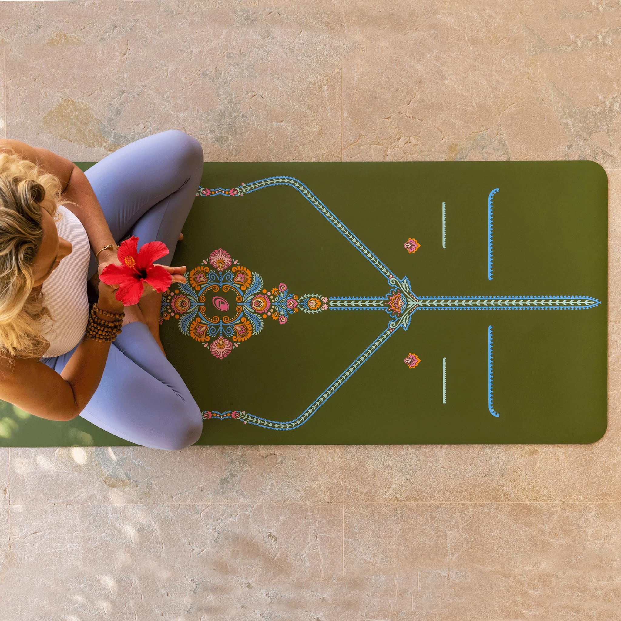 Liforme Mindful Garden - Esterilla de yoga
