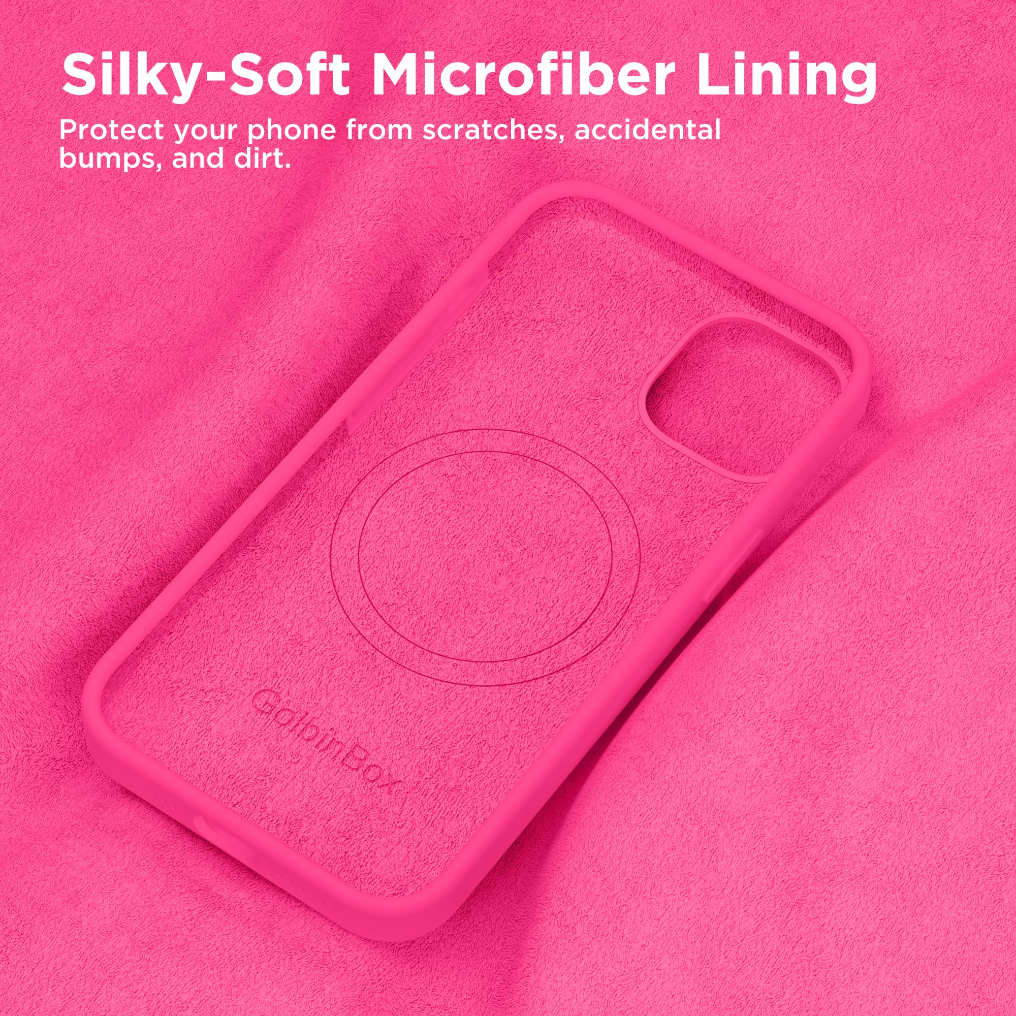 GolbinBox Funda magnética para iPhone 15, compatible con MagSafe, forro de microfibra suave antiarañazos, funda protectora delgada de silicona líquida a prueba de golpes para iPhone 15 de 6.1