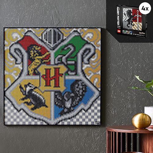 Miniatura 6 de LEGO Kit de construcción Art Harry Potter Hogwarts Crest 31201 perfecto para adultos que aman pasatiempos y coleccionables nuevo 2021 4249 piezas