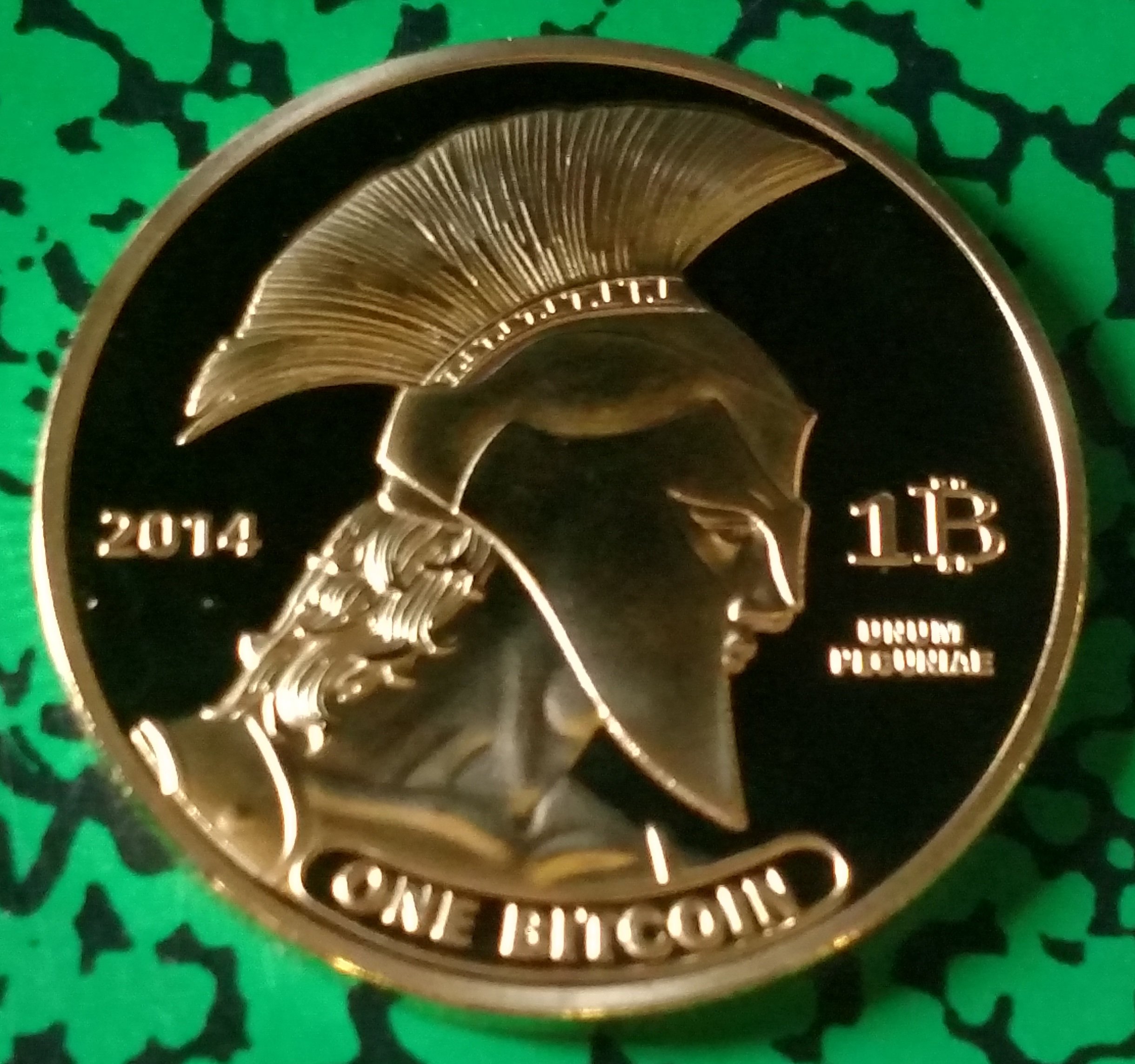 Amazon.com: Bit Coin Titan Gold Plated Challenge Art Coin : Toys & Games