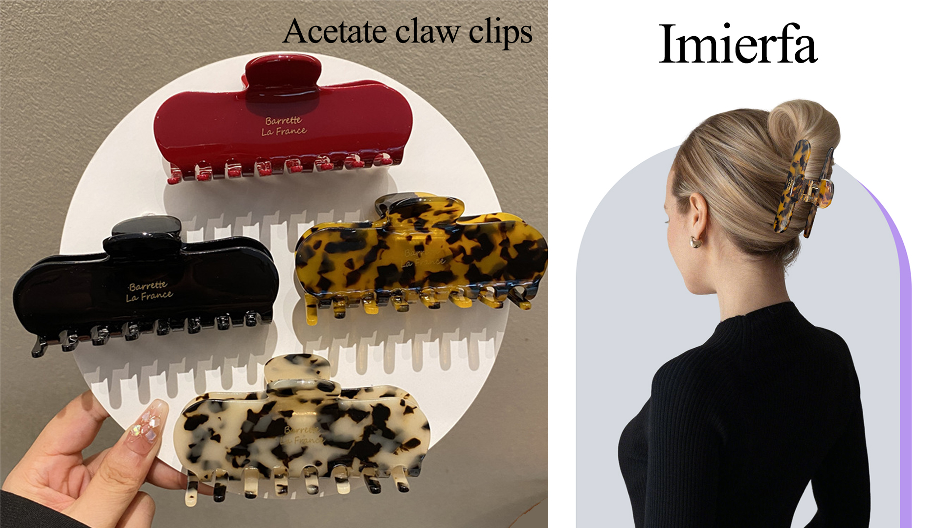 Amazon.com : 4 Inch Red Hair Claw Clips for Women - Strong Hold