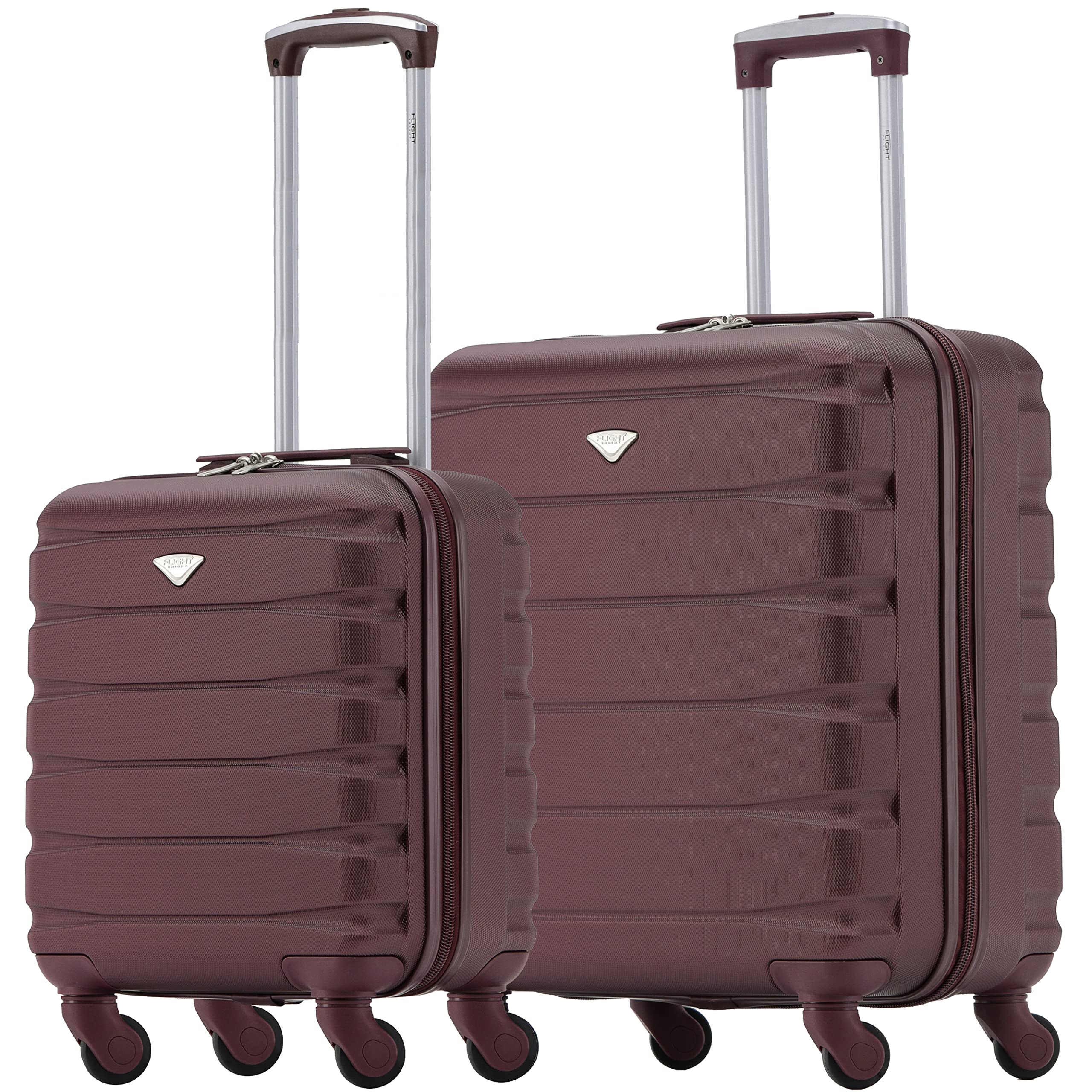 Flight Knight Suitcase Set of 2 Lightweight 4 Wheel ABS Hard Case Cabin Carry On Hand Luggage Approved for Over 100 Airlines Including easyJet, British Airways, Ryanair & Many More 55x35x20cm — view 163