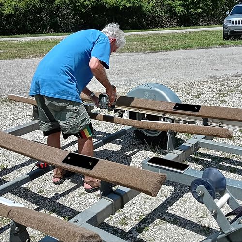 Miniatura 5 de Accesorios para remolque de barco, almohadillas deslizantes para literas, almohadillas deslizantes E-Z para remolque y literas para lanzar y cargar