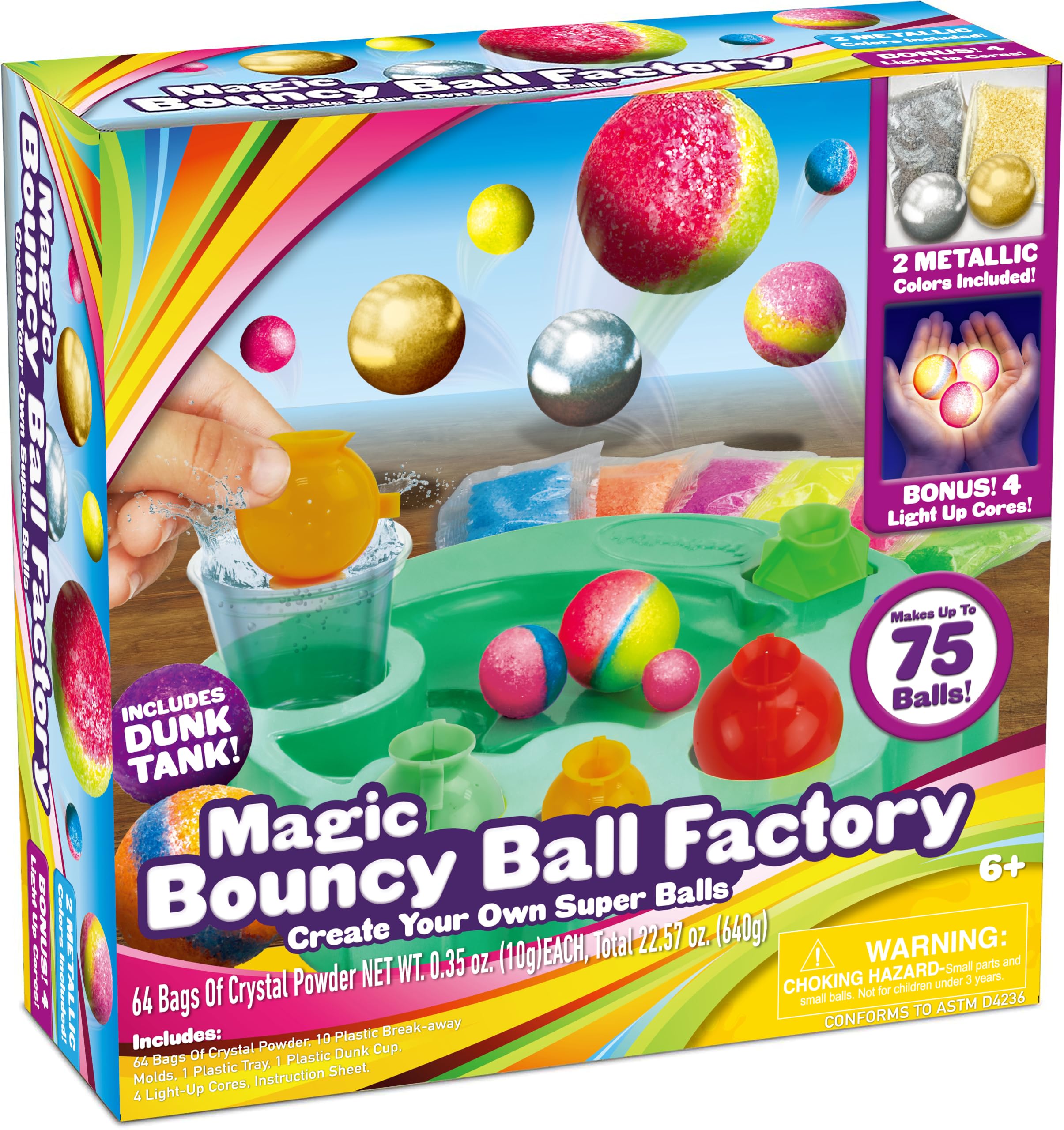 Creative Kids DIY Magic Bouncy Balls - 43 Ball Kit - STEM Science Toys — Amazon image 8