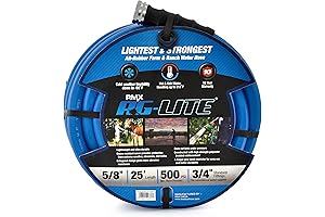 AG-LITE BSAL5825 5/8" x 25' Hot/Cold Water Rubber Garden Hose