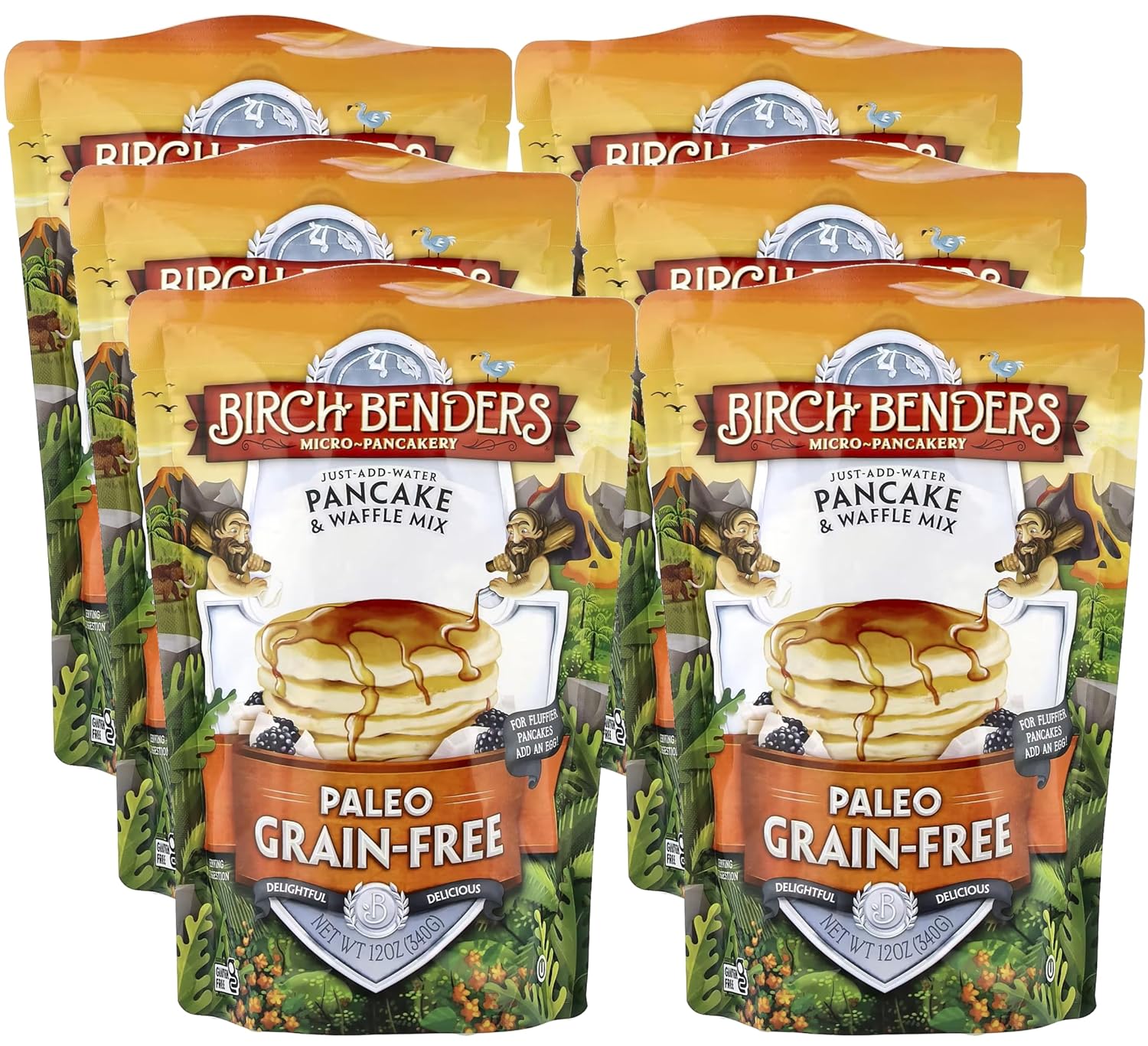 Birch Benders Paleo Pancake And Waffle Mix 12 oz (Pack of 6)