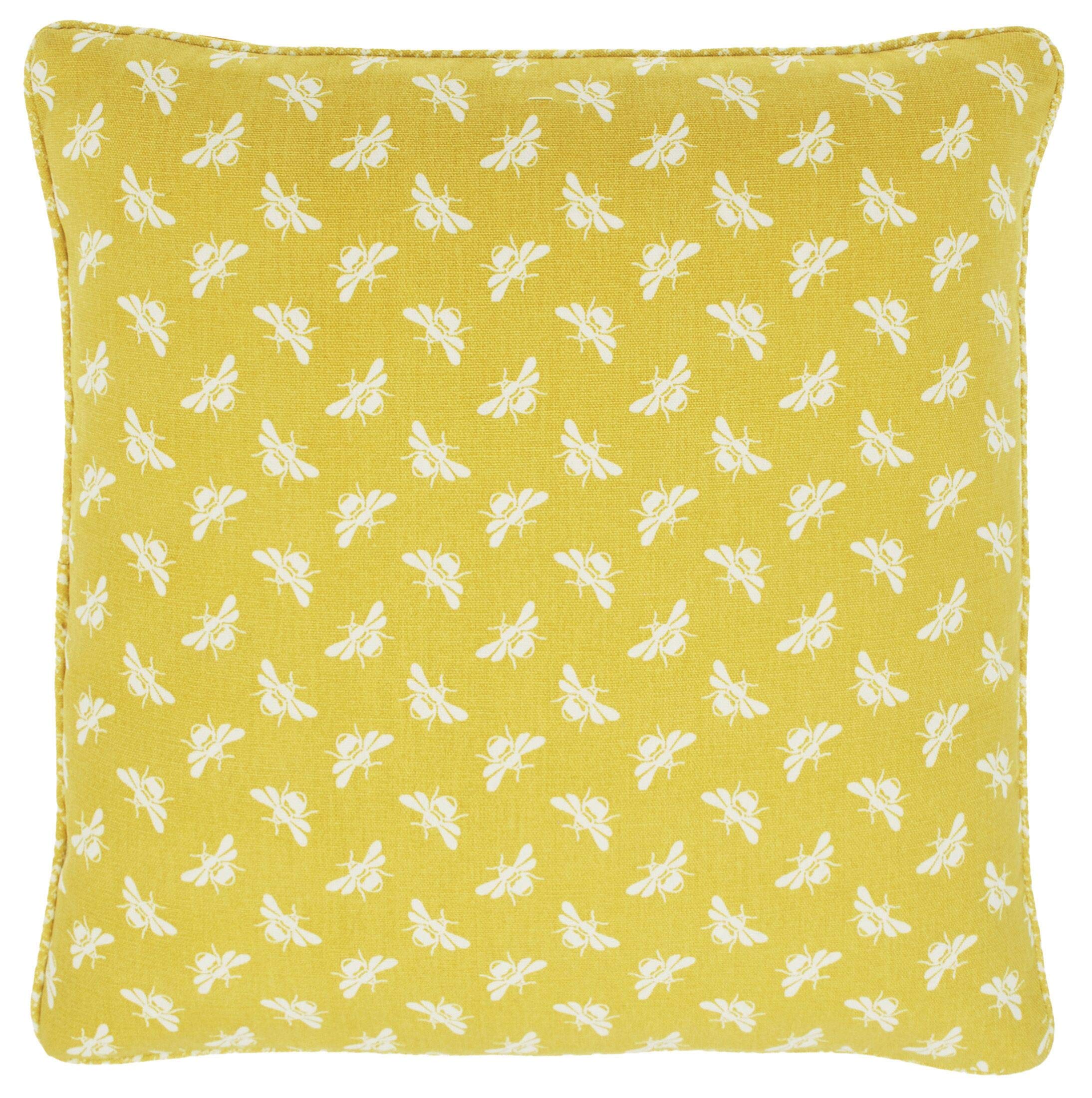 Walton & Co Ochre - Bumblebee 100% Cotton Cushion Cover