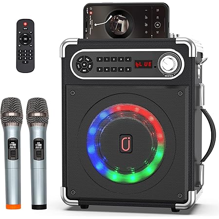 Cassa Karaoke JYX Con 2 Microfoni - Sistema Audio Bluetooth, Luci LED, Supporto TF/USB/AUX/TWS, Per Feste E Eventi - Foto 9